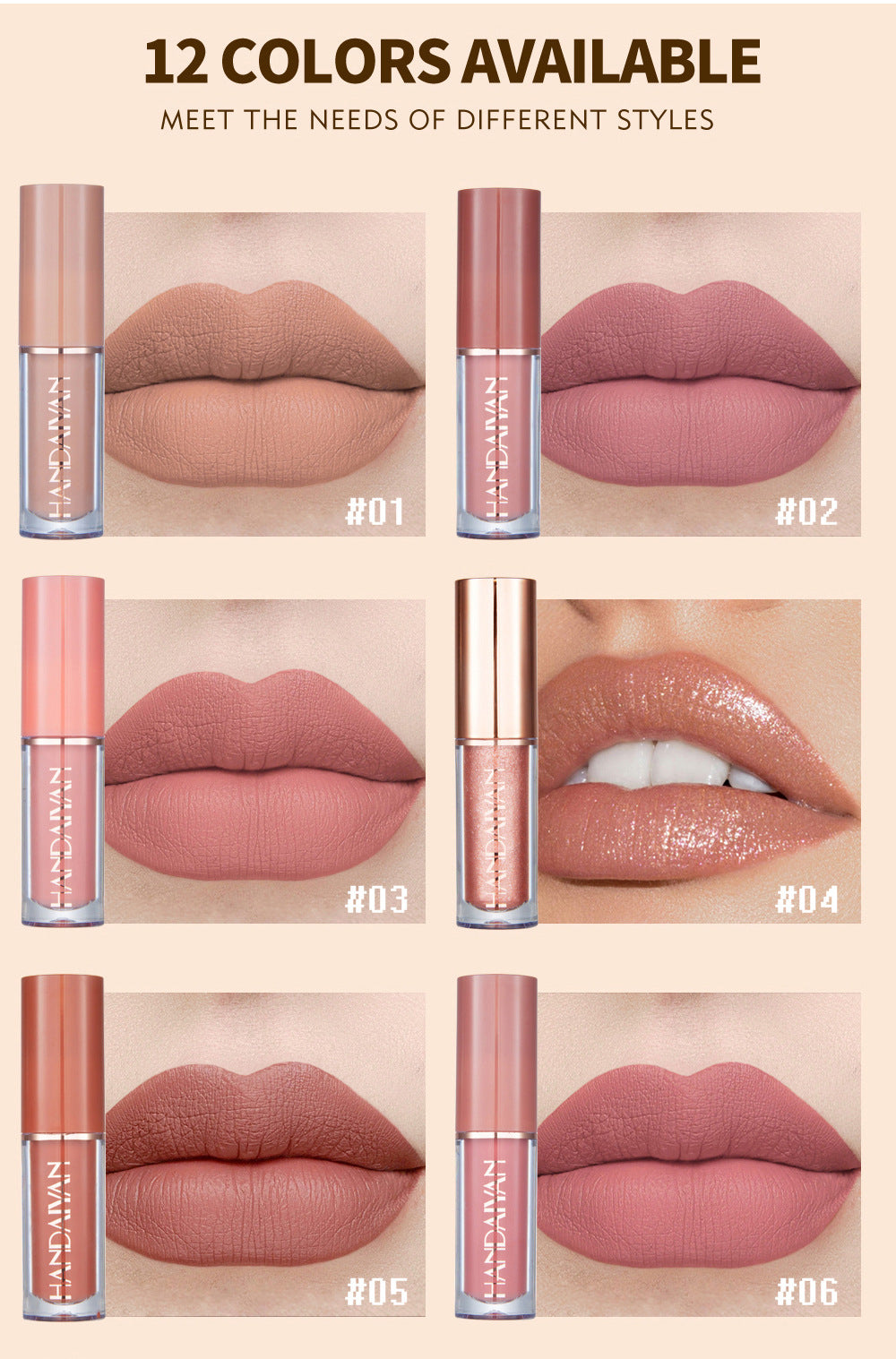 VF Premium LippenstiftSet™ | Wasserfester Lippenstift für einen natürlichen Look oder eine intensive Farbe! (12 Farben)